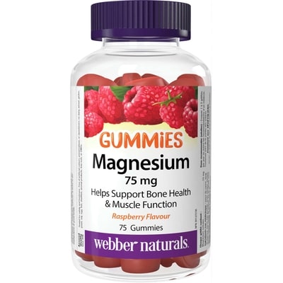 Webber Naturals Magnesium Gummies 75 Mg 75 ea, $0.22/1ea