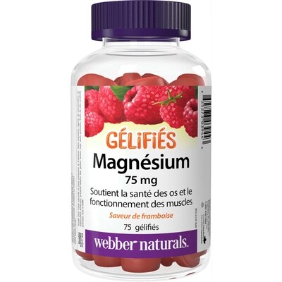 Webber Naturals Magnésium gélifiés 75 mg 75 ea, 0,22 $/1ch