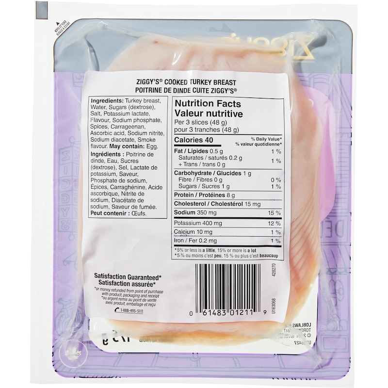 Cooked Turkey Breast Slices