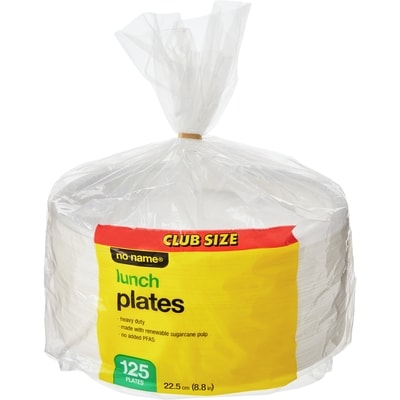 No Name Lunch Plates Club Size 125 Pack 125 ea, $0.14/1ea