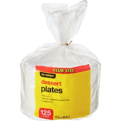 No Name Dessert Plates Club Size 125 Pack 1 ea, $15.49/1ea