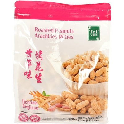 T&T Arachides rôties 500 g, 1,06 $/100g