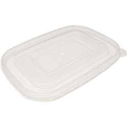 null PP Lids FOR 16-32 oz Rectangular Bamboo Bowls 50 ea, $0.16/1ea