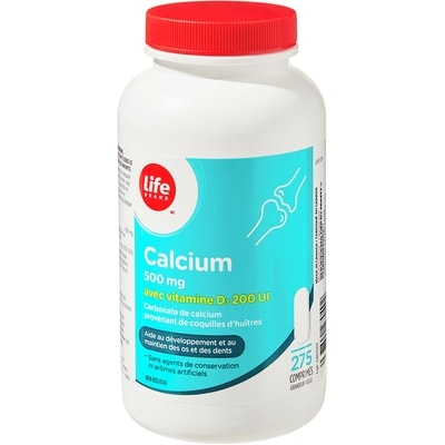 Calcium 500 mg with Vitamin D3 200 IU 275 Tablets