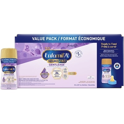 Enfamil Formule pour bébé A+ NeuroPro Gentlease, prête à nourrir (caisse) 18 ea, 4,83 $/1ch