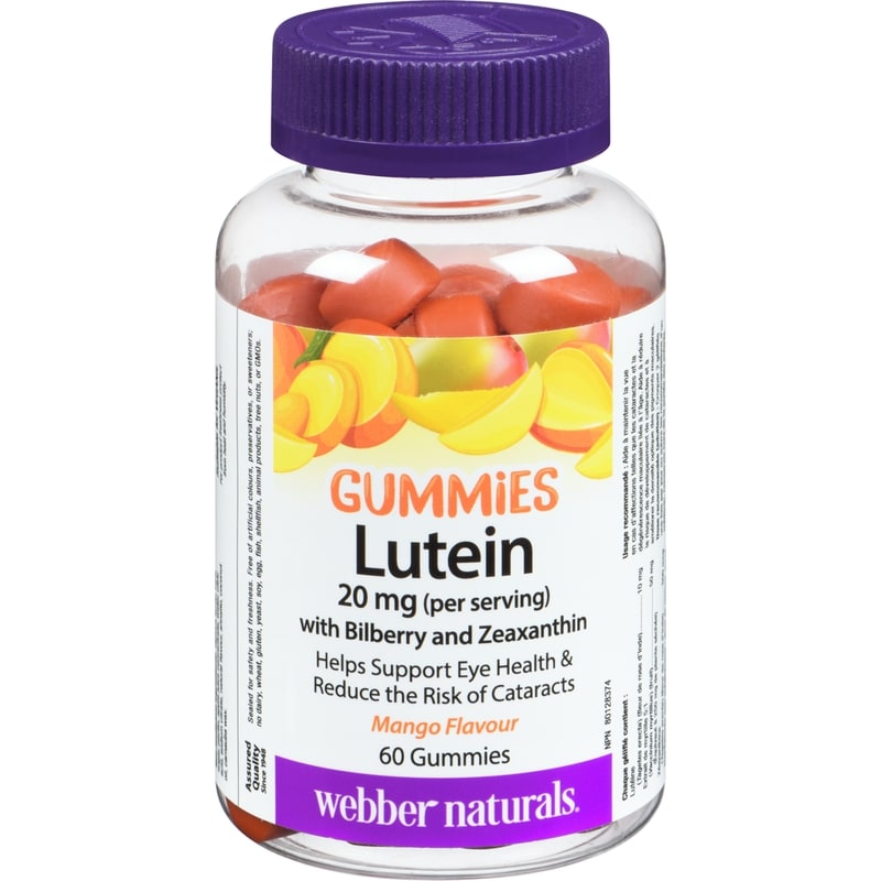 Lutein Gummies 20 Mg With Bilberry And Zeaxanthin