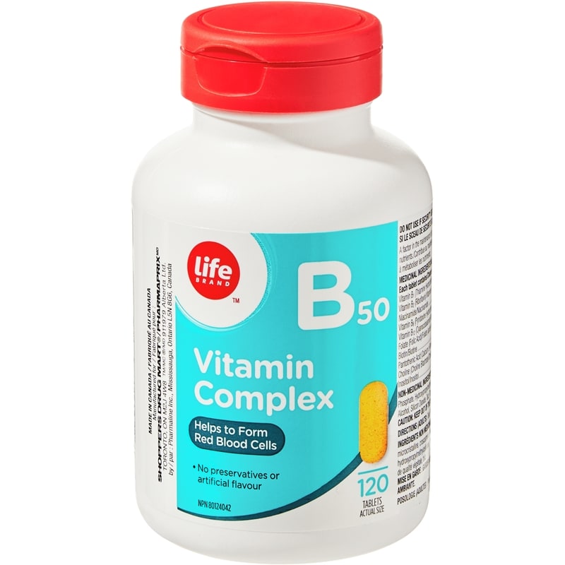 Vitamin B50 Complex 120 Tablets