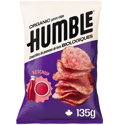 Humble Ketchup Chips Organic 135 g, $2.96/100g