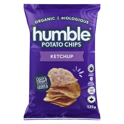 Humble Ketchup Chips Organic 135 g, $3.70/100g