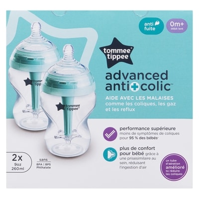 Advanced anti colic bottles 0m+ 260 ml