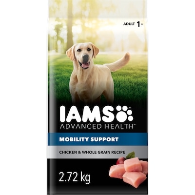 Iams Advanced Health Dry Dog Food Adult Mobility Support Chicken & Whole Grain 2.722 kg, $0.77/100g
