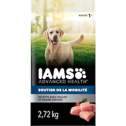 Iams Nourriture sèche pour chiens adultes ADVANCED HEALTH Soutien de la mobilité Recette avec poulet et grains entiers 2.722 kg, 0,77 $/100g