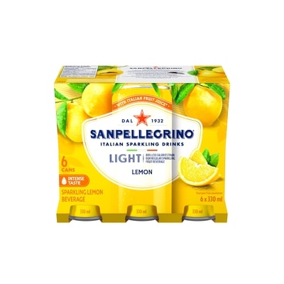 San Pellegrino Light Lemon, Sparkling Fruit Beverage 6x330.0 ml, $0.35/100ml