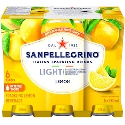 San Pellegrino Light Lemon, Sparkling Fruit Beverage 6x330.0 ml, $0.30/100ml
