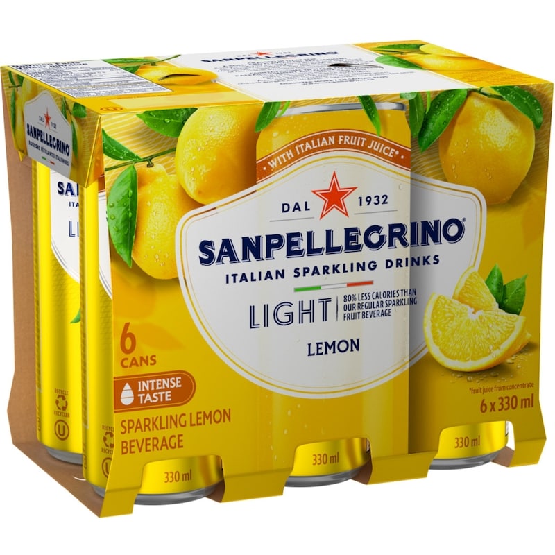 Light Lemon, Sparkling Fruit Beverage