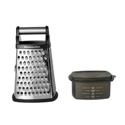 Kitchen Aid Box Grater, Black with Covered Container 1 ea, $20.00/1ea