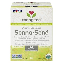Now Caring Tea Senna Organic 24 ea, $0.42/1ea