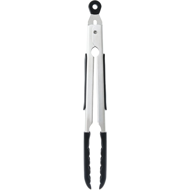 Soft Grip Tongs with Silicone Tip - 9 in