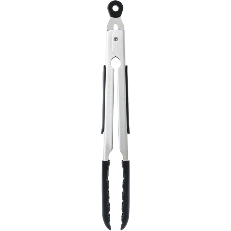 Soft Grip Tongs with Silicone Tip - 9 in