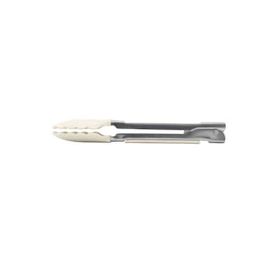 Kitchen Aid Stainless Steel Slide Lock Tongs 9-inch Silicone, Almond Cream 1 ea, $18.00/1ea