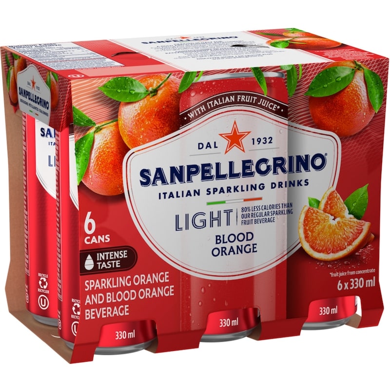 Light Blood Orange, Sparkling Fruit Beverage