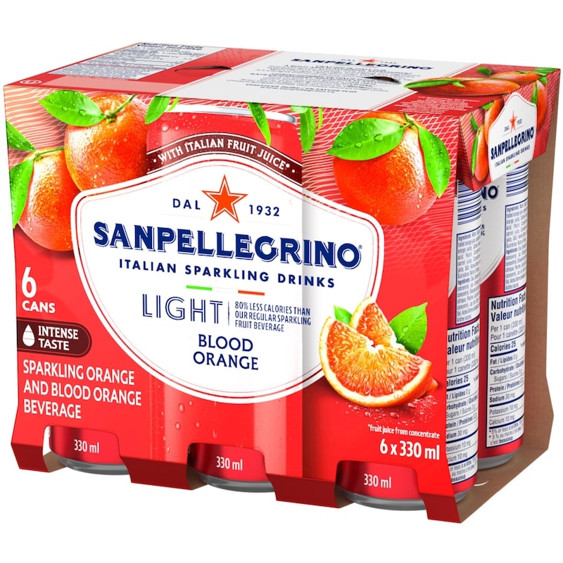 Light Blood Orange, Sparkling Fruit Beverage