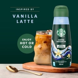 Starbucks Vanilla Latte Coffee Enhancer, Use Hot Or Iced - 828 ml