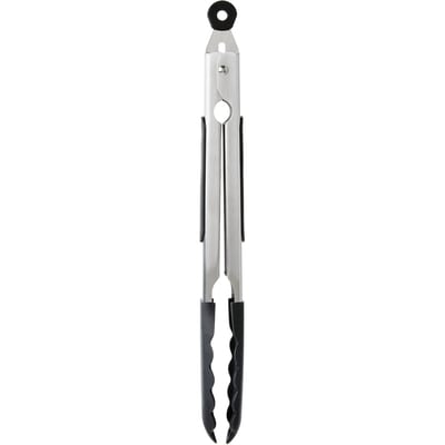 Soft Grip Tongs with Silicone Tip - 12 in