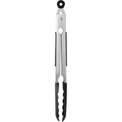 Soft Grip Tongs with Silicone Tip - 12 in