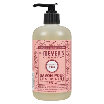 Mrs. Meyer’s Clean Day Savon pour les mains parfum de rose parfum en édition limitée 370 ml, 1,62 $/100ml