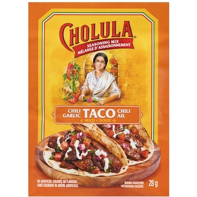 Cholula Chili Garlic Taco Seasoning 28 g, $8.89/100g