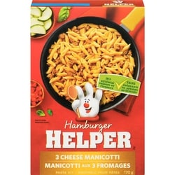 Hamburger Helper Pasta Kit 3 Cheese Manicotti