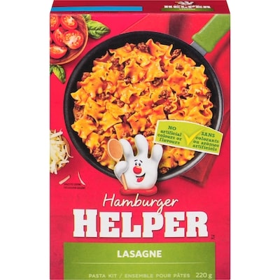 Betty Crocker Ensemble pour lasagne Hamburger Helper  220 g, 1,59 $/100g