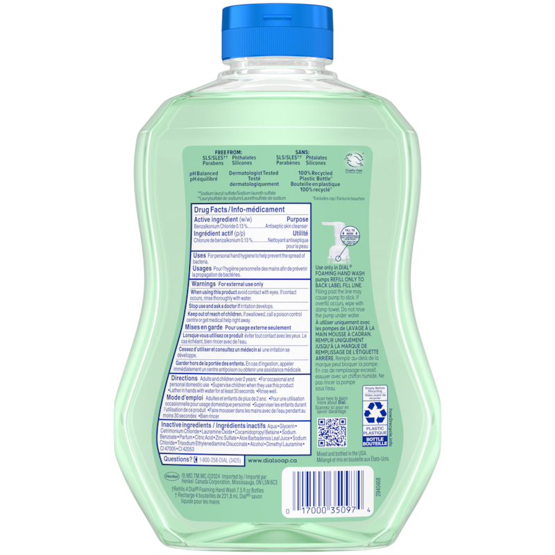 Antibacterial Foaming Hand Wash Refill, Fresh Pear