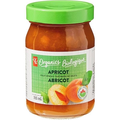 PC Biologique Tartinade de fruits à l’abricot Biologique 365 ml, 1,37 $/100ml