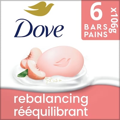 Dove Pain de Beauté Nettoyant Doux Pêche et Lait de Riz 636 g, 2,09 $/100g