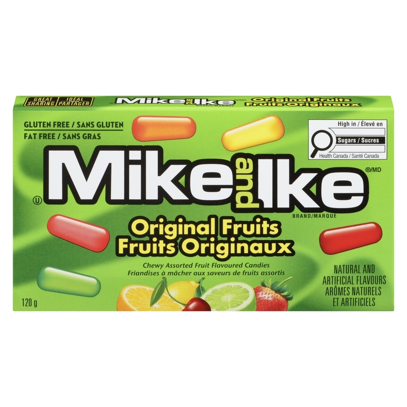 Mike & Ike Chewy Assorted Fruit Flavoured Candies Original Fruits