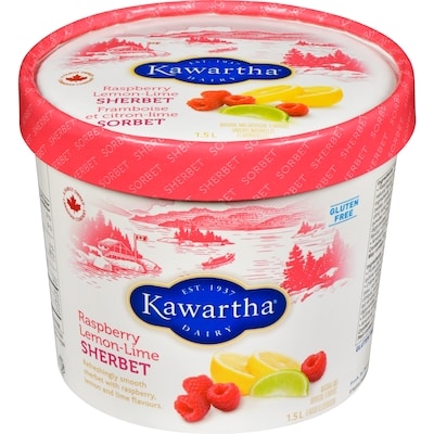 Kawartha Sherbet Raspberry Lemon-Lime 1.5 l, $0.63/100ml