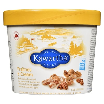 Premium Ice Cream Made With Fresh Milk & Cream Pralines & Cream