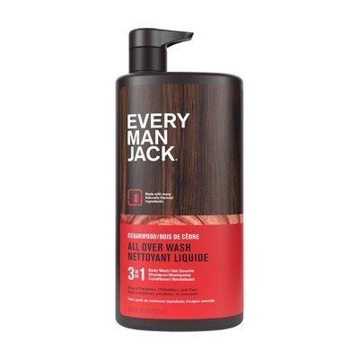 Every Man Jack Nettoyant corps et cheveux, Bois de cèdre 852 ml, 1,94 $/100ml