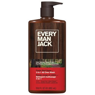 Every Man Jack Nettoyant corps et cheveux, Bois de cèdre 852 ml, 1,94 $/100ml