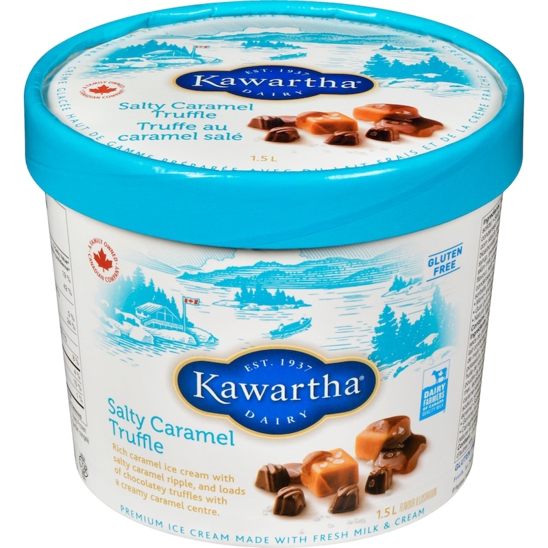 Premium Ice Cream Made With Fresh Milk & Cream Salty Caramel Truffle