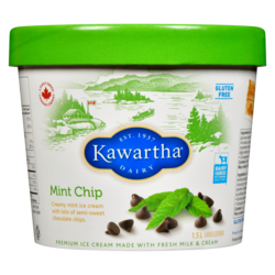 Kawartha Premium Ice Cream Made With Fresh Milk & Cream Mint Chip