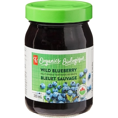 PC Biologique Tartinade de fruits au bleuet sauvage Biologique 365 ml, 1,50 $/100ml