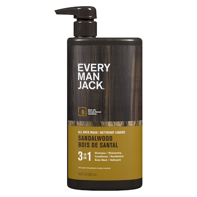 Every Man Jack 3 In 1 All Over Wash Sandalwood 852 ml, $1.88/100ml
