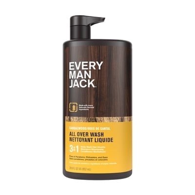 Every Man Jack Nettoyant corps et cheveux, Bois de santal 852 ml, 1,94 $/100ml