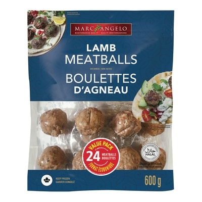 Marc Angelo Boulettes d’agneau - Format économique 600 g, 2,50 $/100g