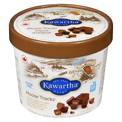 Kawartha Premium Ice Cream Made With Fresh Milk & Cream Moose Tracks 1.5 l, $0.67/100ml