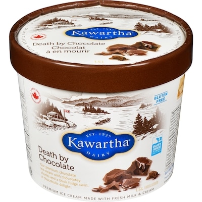Kawartha Premium Ice Cream Made With Fresh Milk & Cream Death By Chocolate 1.5 l, $0.63/100ml