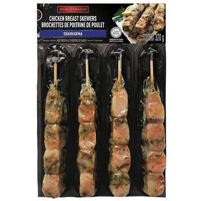 Marcangelo Chicken Breast Skewers Shawarma 320 g, $3.44/100g